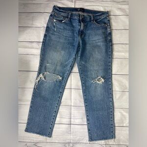GAP Distressed Girlfriend Jeans